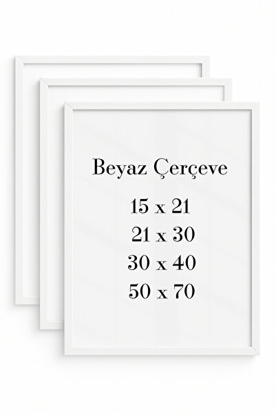 Ayabak Boş Çerçeve - 3'lü Boş Çerçeve - Mutfak - Salon - Yatak Odası Boş Çerç...