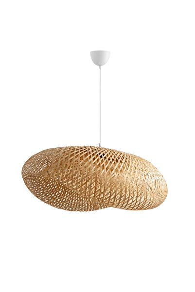 GUNBO HOME Bohem Bambu Bulut Sarkıt Avize Lamba 60cm - Iskandinav, Modern, Bo...
