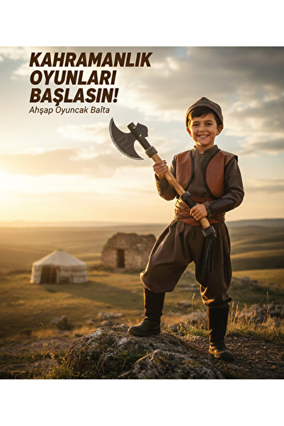 rebornis Ahşap Oyuncak Kayı Boyu Baltası