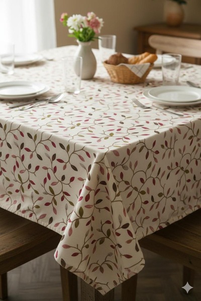 Taç Zorluteks Patterned 100% Cotton Fabric Tablecloth 140X240 cm