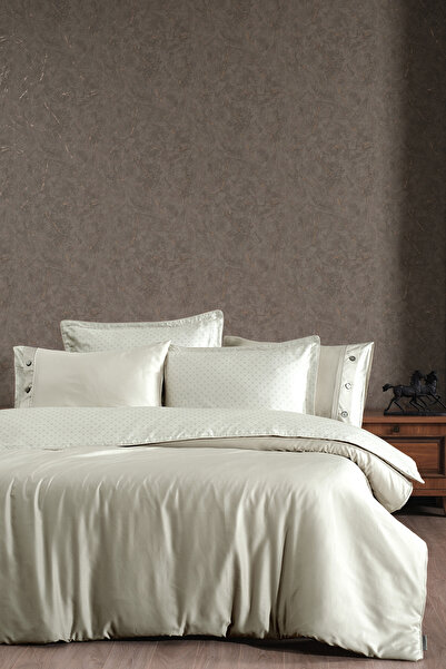 First Choice Myron %100 Mısır Pamuğu 400 TC (160 Tel) Çift Kişilik Nevresim T...