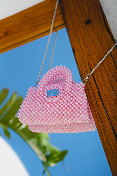 Siena Shoes Double Handle Women's Special Design Stone Handbag Pink