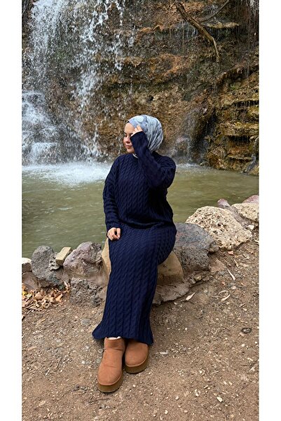 Zübeyde Sayın Women's Knitted Detailed Knitwear Dress