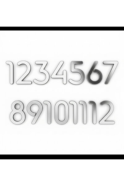 Pelince Slim Font Duvar Saati Rakamları Sayı Seti | Saat Aksesuarı Saat Yapım...