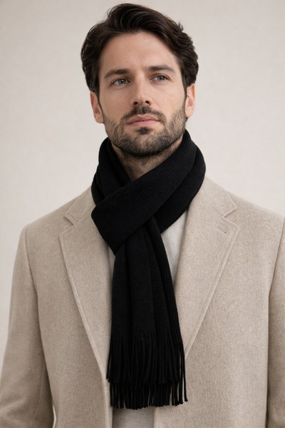Şirin Giyim Aksesuar Eșarfă tricotată pentru bărbați - Călduroasă, de iarnă, ...