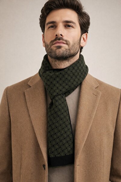 Şirin Giyim Aksesuar Eșarfă cu model geometric pentru bărbați, cu două fețe -...