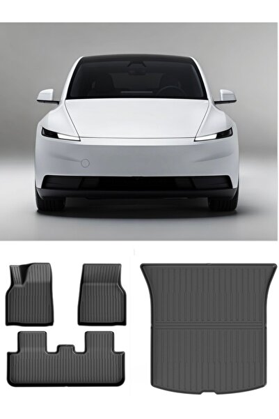 Li Parts Tesla Model Y Standart 2025+ Uyumlu Premium Tpe Havuzlu Paspas 4'lü ...