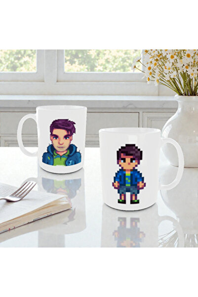 ALPŞAN TİCARET Stardew Valley Shane Pixel Art Mug - Gamer Gaming Themed Coffe...
