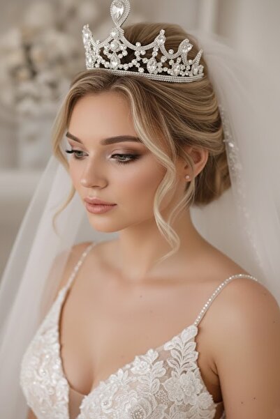 CAŞ DEKORASYON Coroana de mireasă Henna de logodnă cu zirconiu