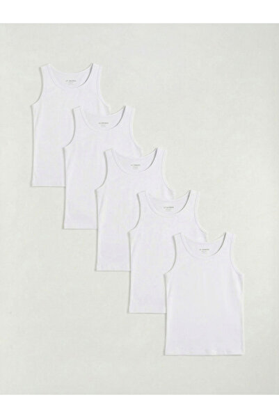 LC Waikiki Shining Store's Sparkling Selections Zero Collar Girls' T-Shirt 5-...