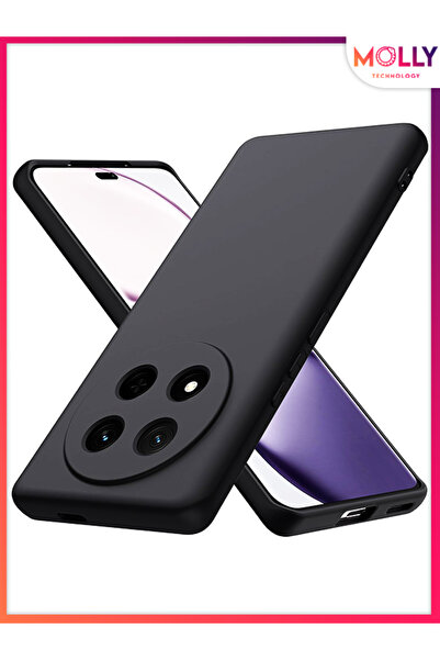 Molly حافظة سيليكون سوداء مخملية غير لامعة لهاتف HONOR MAGIC 7 LITE