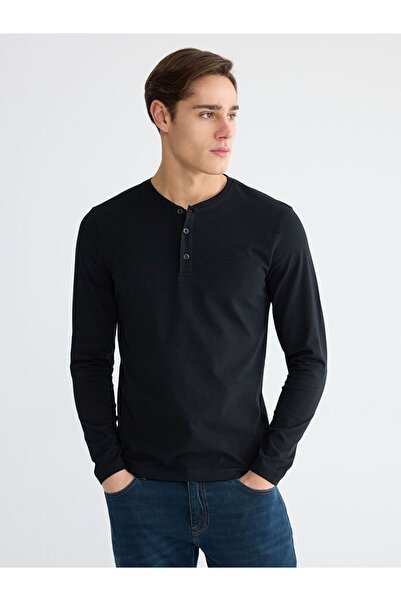 LC Waikiki Crew Neck Long Sleeve Men's Pajama Top