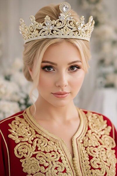 CAŞ DEKORASYON Coroana de mireasă Henna de logodnă cu zirconiu