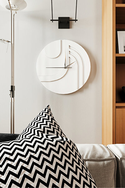 Wooden Studio Modern Ahşap Duvar Saati, Ofis Saati, Ev Duvar Saati, Salon Duv...