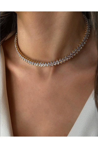 Saxara Taşlı Chocker