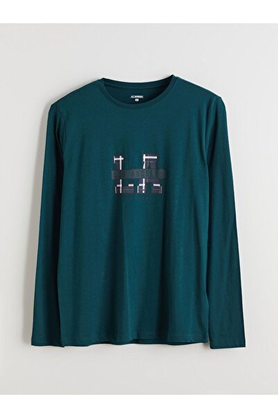 LC Waikiki Crew Neck Printed Men's Pajama Top