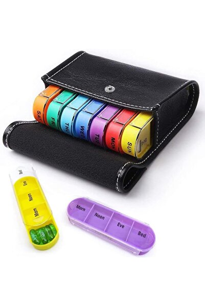 IBAMA Pill Organizer with Leather Bag