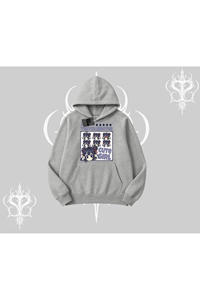 Tarzsokak Hanorac cu glugă Twitch Emotes Expresie anime de fată drăguță