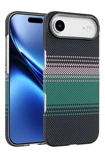 cepmoda غطاء/حافظة من الألياف الصلبة الرقيقة من iPhonE '17 AİR' VEGA - أخضر