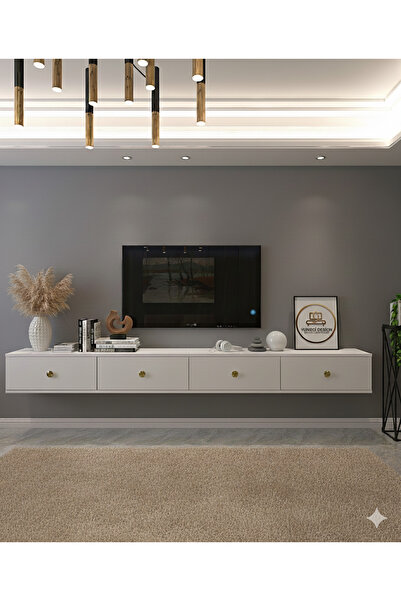YUMEDİ DESİGN TDA2401B - MİKO DOUBLE DUVARA MONTAJ TV STAND 120CM+120CM =240C...