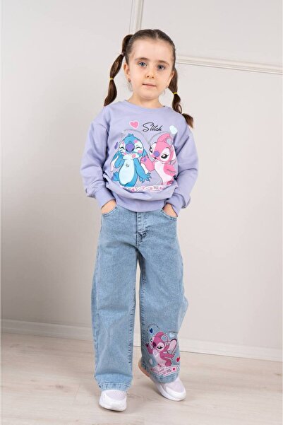 ARBİ kids Costum de calitate elegant pentru fete, cu pantaloni de blugi dublu...