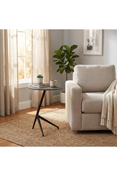 Palma homez Modern design side table – 50×39×65 cm – Gray