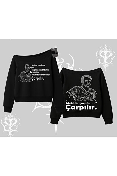 Tarzsokak هل تتأرجح؟ تم تكسيره. سويت شيرت برقبة على شكل قارب