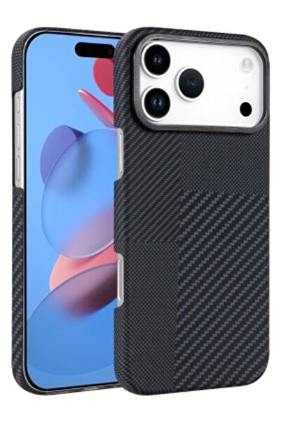 cepmoda iPhone “17 Pro Max” Vega Magsafe Thin Hard Fiber Cover/Case - Black