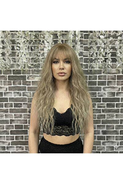 Marpessa Dalgalı Perçemli Uzun Fiber Sentetik Peruk Glamora Serisi