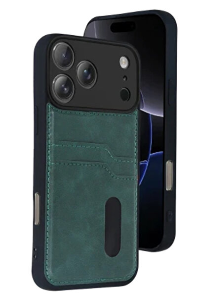 cepmoda حافظة هاتف آيفون 17 برو ماكس مع حامل بطاقات سارة، غطاء خلفي فاخر مطلي...