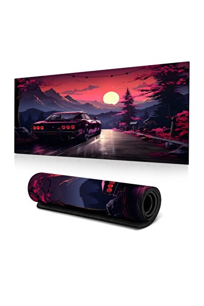MouseX Cyberpunk Fluid Resistant Mouse Pad, Large Size 900*400