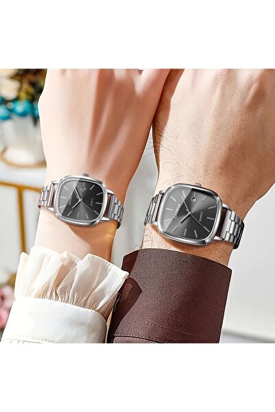 Game Quartz Watch for Couples Women and Men 2 Pieces - Wristwatch with Calend...
