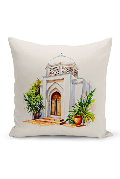 Bertille Home غطاء وسادة مطبوع رقميًا مزدوج الجوانب من سلسلة رمضان (غطاء سرير...