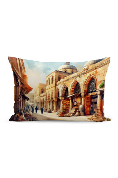 Bertille Home غطاء وسادة مطبوع رقميًا مزدوج الجوانب من سلسلة رمضان (غطاء سرير...