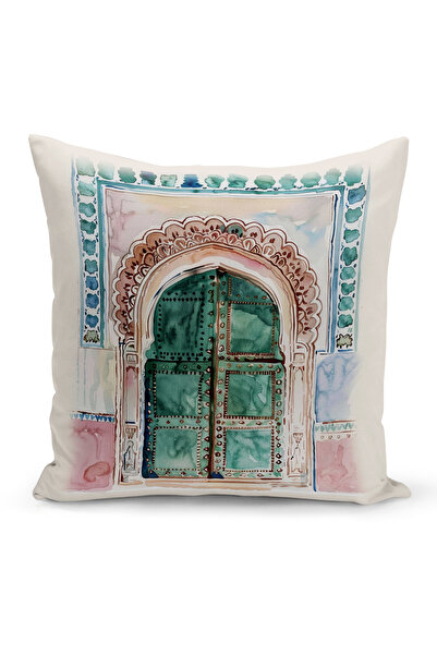 Bertille Home غطاء وسادة مطبوع رقميًا مزدوج الجوانب من سلسلة رمضان (غطاء سرير...