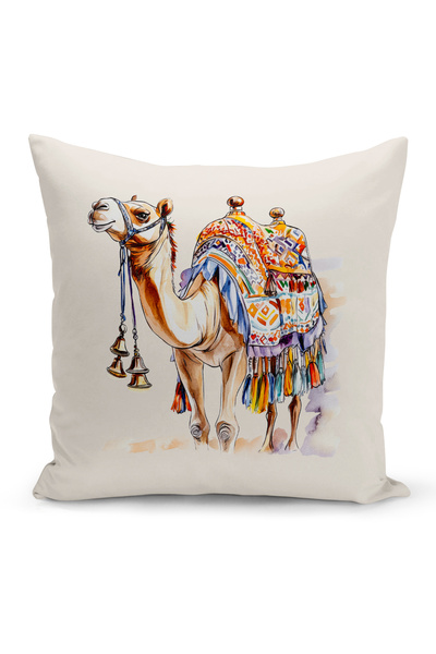 Bertille Home غطاء وسادة مطبوع رقميًا مزدوج الجوانب من سلسلة رمضان (غطاء سرير...