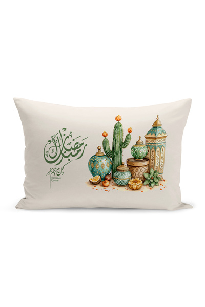 Bertille Home Ramadan Series Double Sided Digital Printed Throw Pillow Case (...