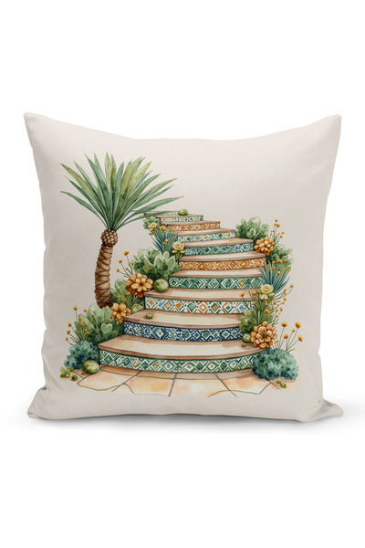 Bertille Home غطاء وسادة مطبوع رقميًا مزدوج الجوانب من سلسلة رمضان (غطاء سرير...