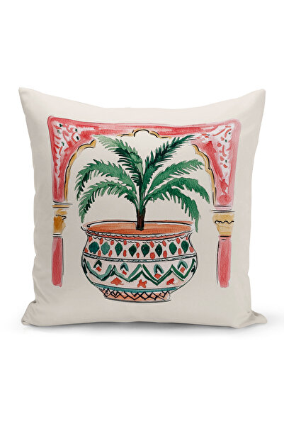 Bertille Home غطاء وسادة مطبوع رقميًا مزدوج الجوانب من سلسلة رمضان (غطاء سرير...