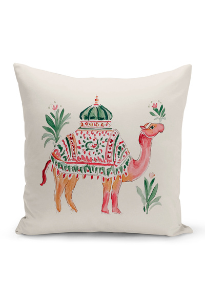 Bertille Home غطاء وسادة مطبوع رقميًا مزدوج الجوانب من سلسلة رمضان (غطاء سرير...