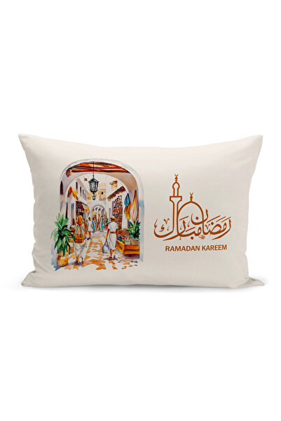 Bertille Home غطاء وسادة مطبوع رقميًا مزدوج الجوانب من سلسلة رمضان (غطاء سرير...