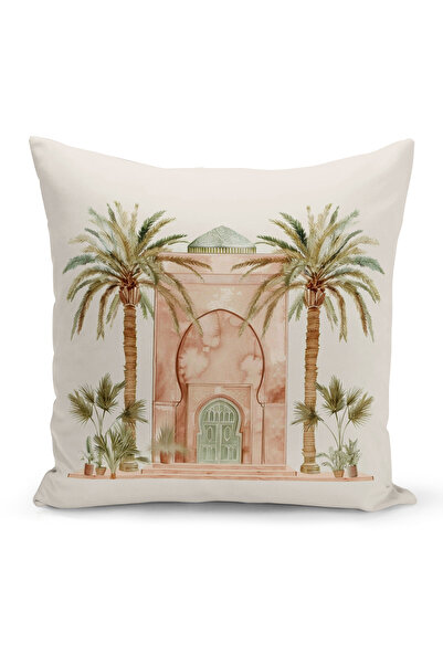 Bertille Home غطاء وسادة مطبوع رقميًا مزدوج الجوانب من سلسلة رمضان (غطاء سرير...