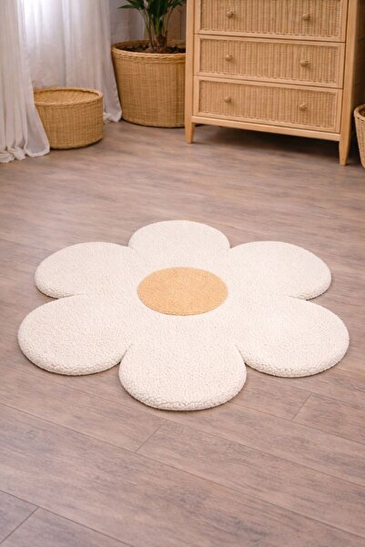 Cherry Bloom Cotton Papatya Model Teddy Oyun Matı Oyun Minderi TABANSIZ ÇİFT ...