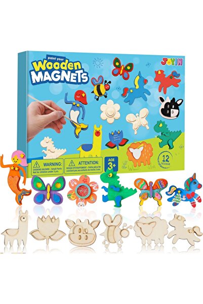 JOYIN Wooden Magnets, Spring Arts and Crafts for Boys and Girls Ages 4 and Up...