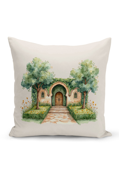 Bertille Home غطاء وسادة مطبوع رقميًا مزدوج الجوانب من سلسلة رمضان (غطاء سرير...