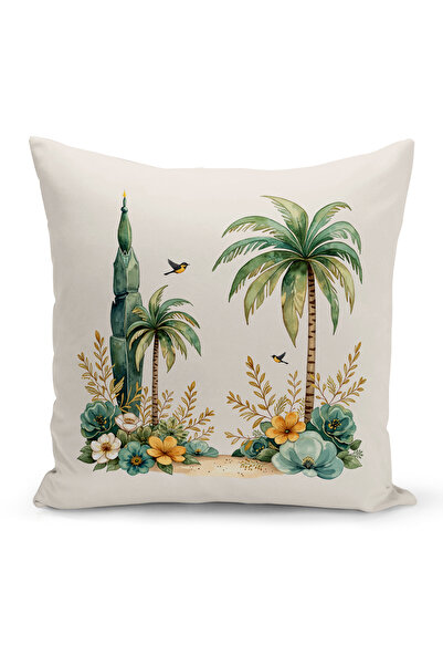 Bertille Home غطاء وسادة مطبوع رقميًا مزدوج الجوانب من سلسلة رمضان (غطاء سرير...