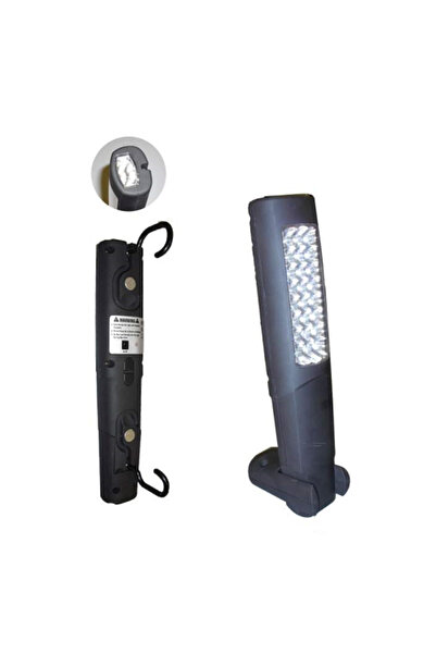 JBM Lampa De Lucru Portabila 24+6 Leduri Dublu Magnetica. Suport Si Baza Meta...