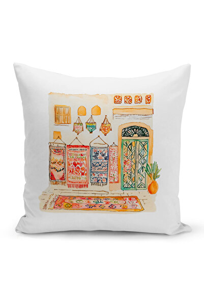 Bertille Home غطاء وسادة مطبوع رقميًا مزدوج الجوانب من سلسلة رمضان (غطاء سرير...