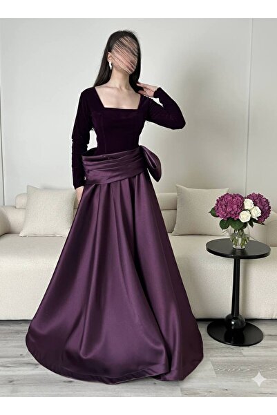 ZAYNAFASHIONSA Wool dress with a Mikado flared skirt