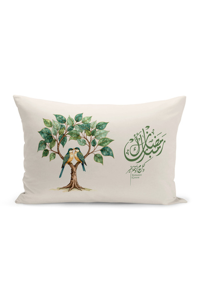 Bertille Home غطاء وسادة مطبوع رقميًا مزدوج الجوانب من سلسلة رمضان (غطاء سرير...